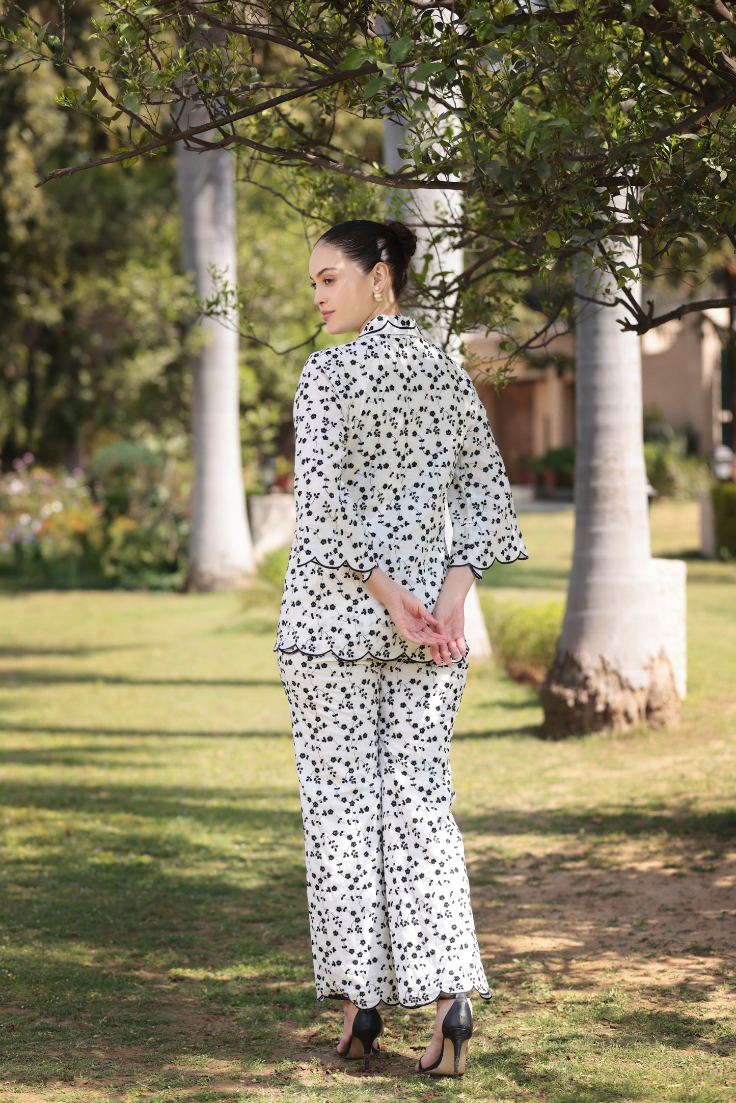Scalloped Embroidery Co-ord set