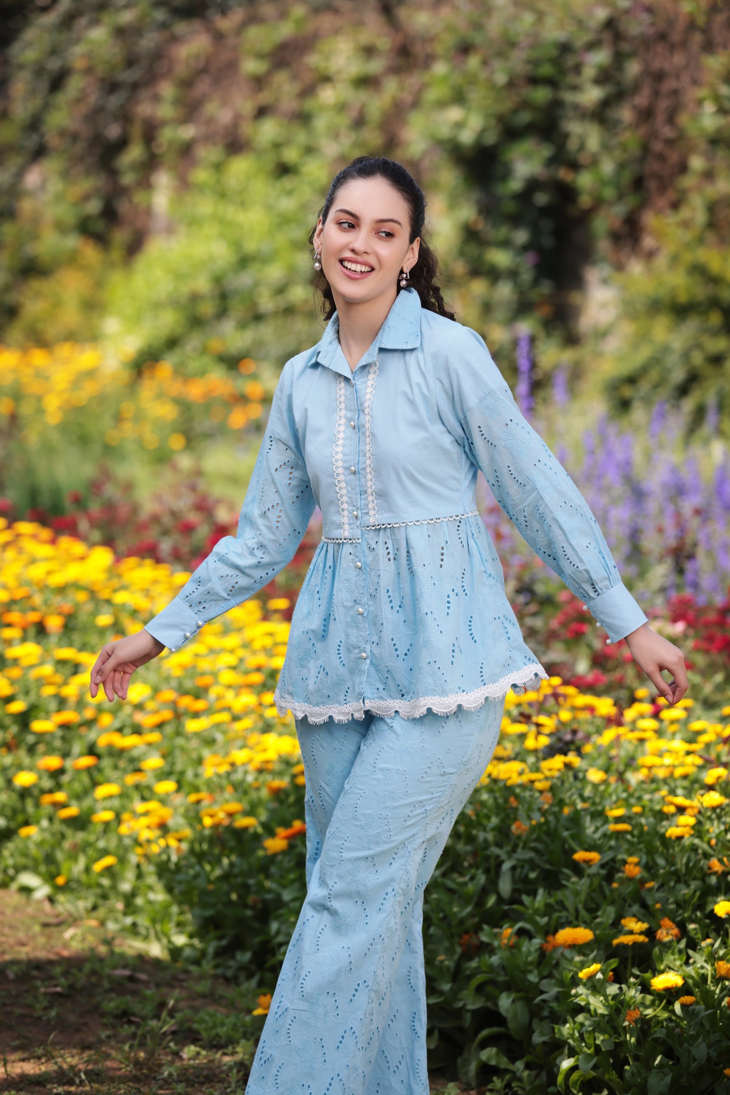 Sky Lace Co-ord Pant