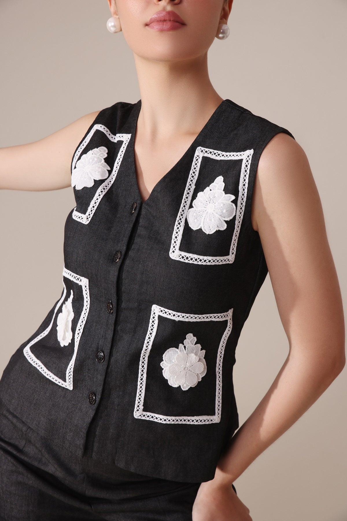 Grace Denim Top