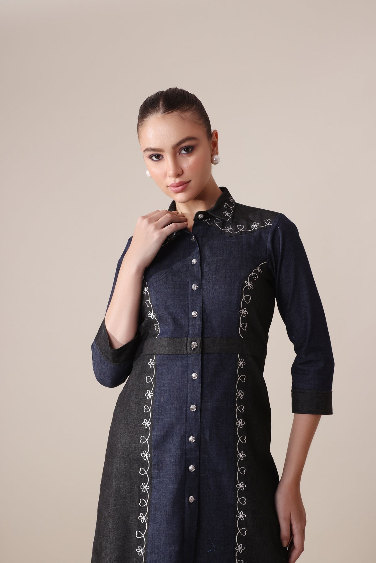 Two Tone Denim Dazzle Set