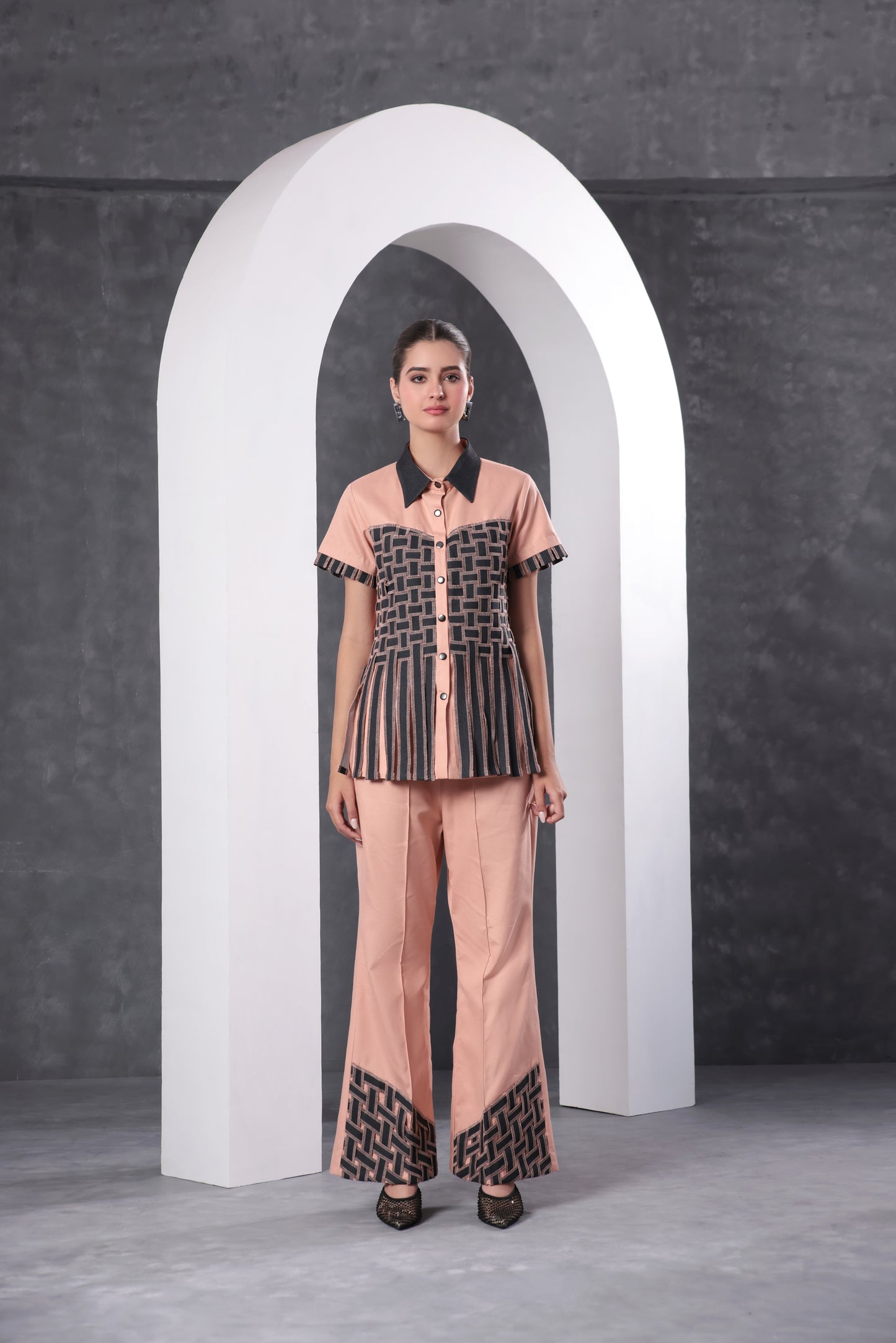 Rose Weave Fringe Top