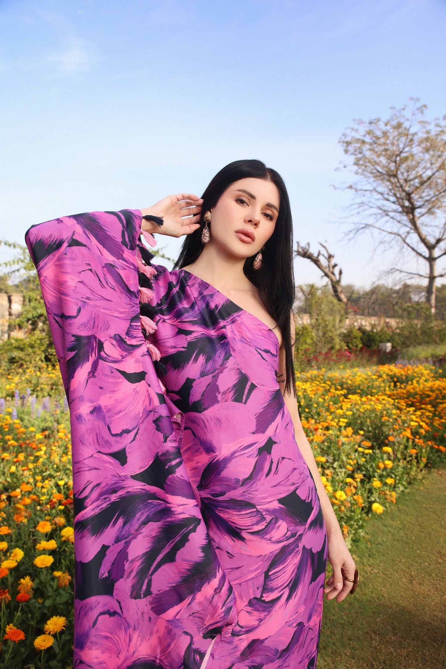 Tyrian one shoulder dress