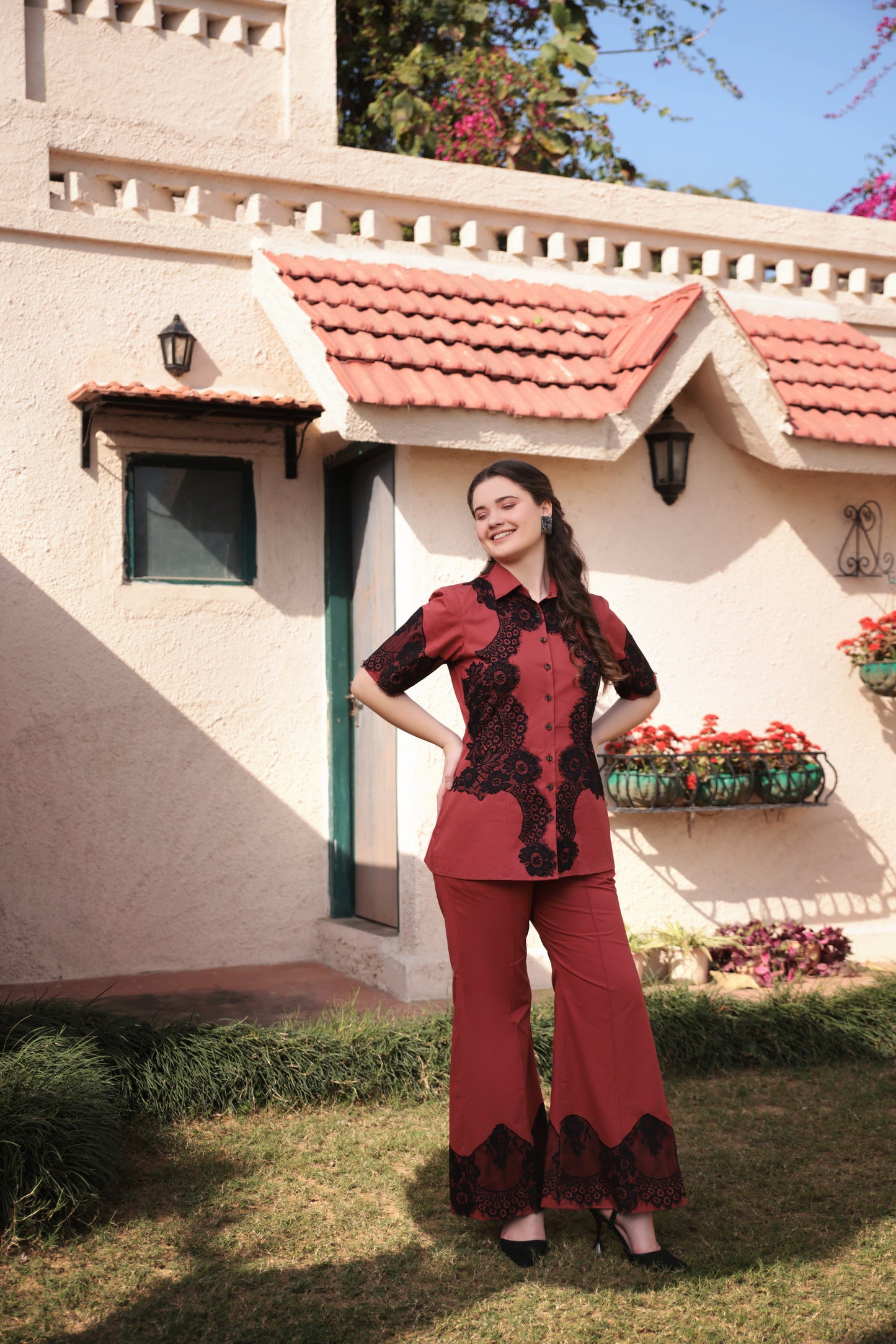 Applique Lace Co-Ord Set