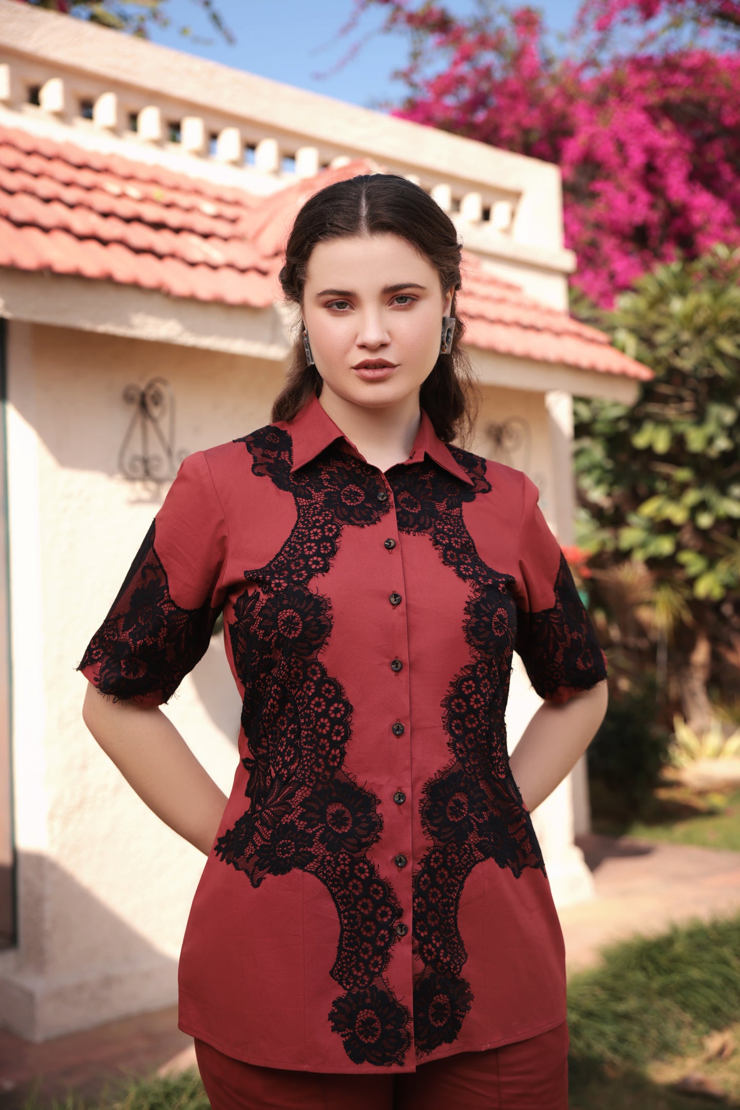 Applique Lace Co-Ord Pant