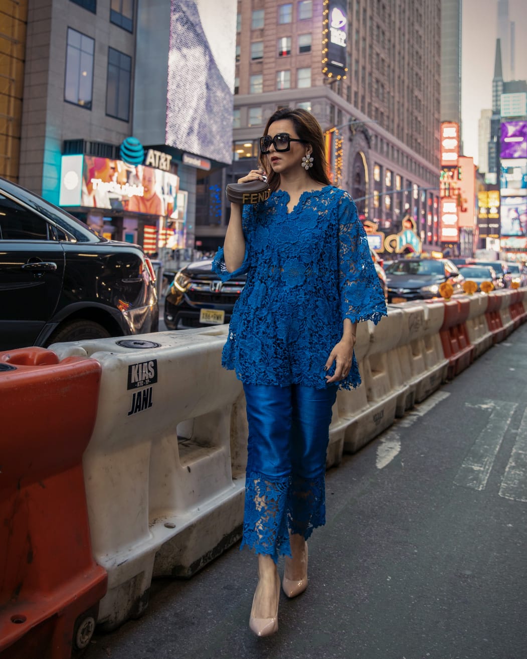 Anahat Co-ord Set Blue