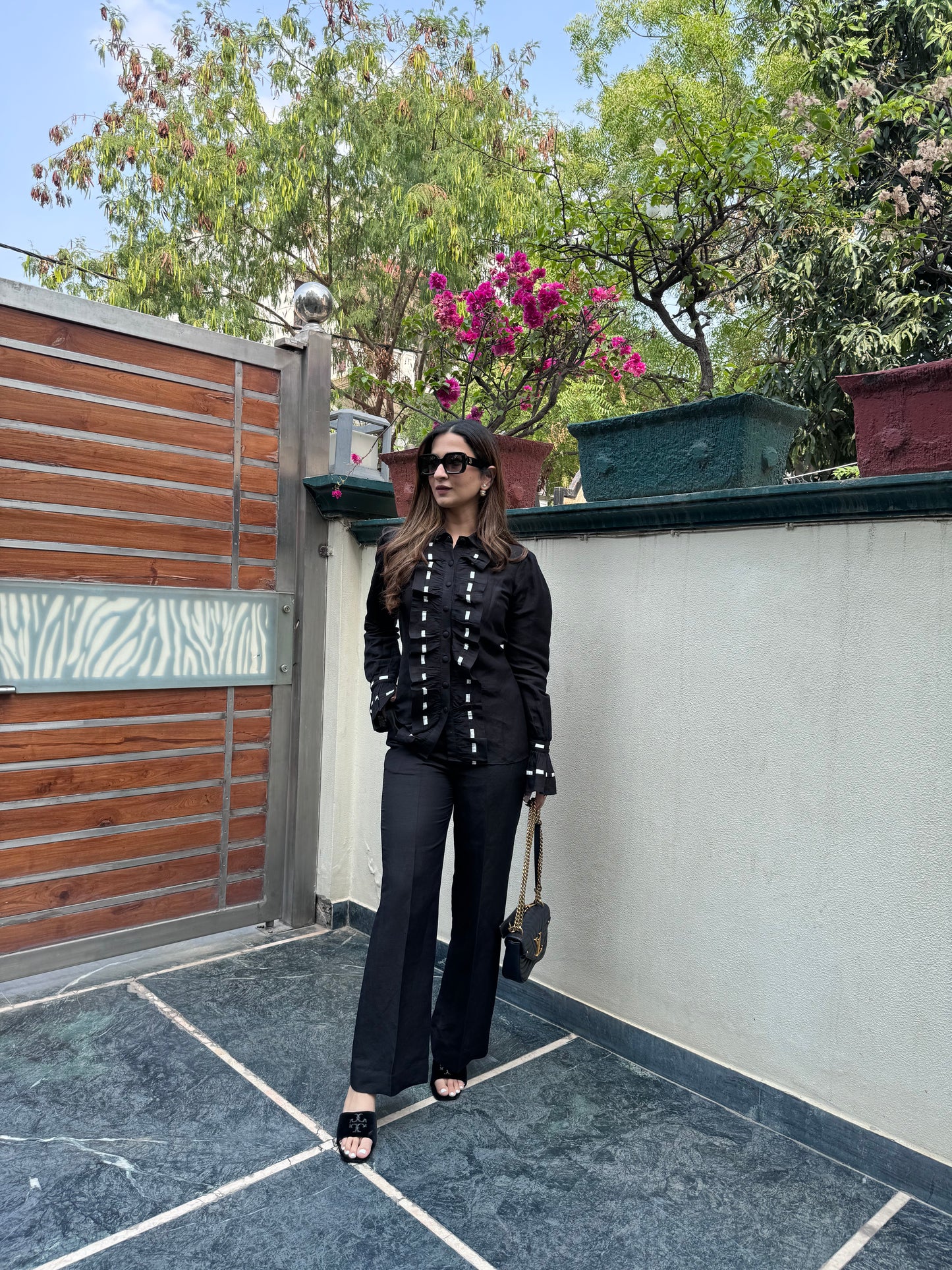 Noir Frill Set