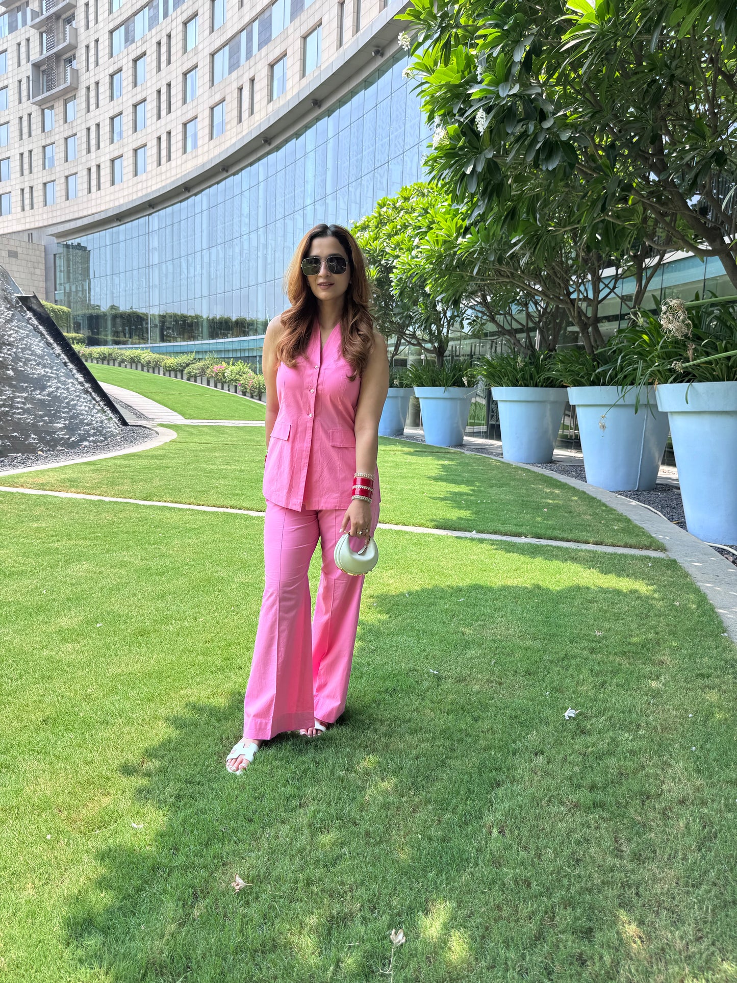 Hot Pink Halter Neck Co-ord