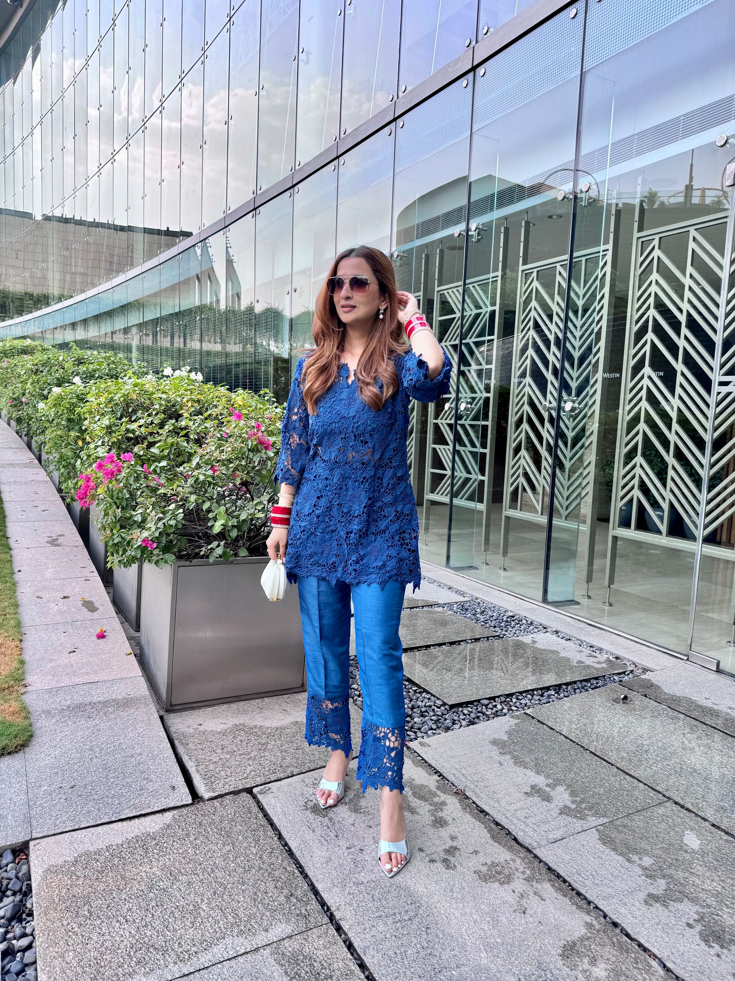 Anahat Co-ord Set Blue