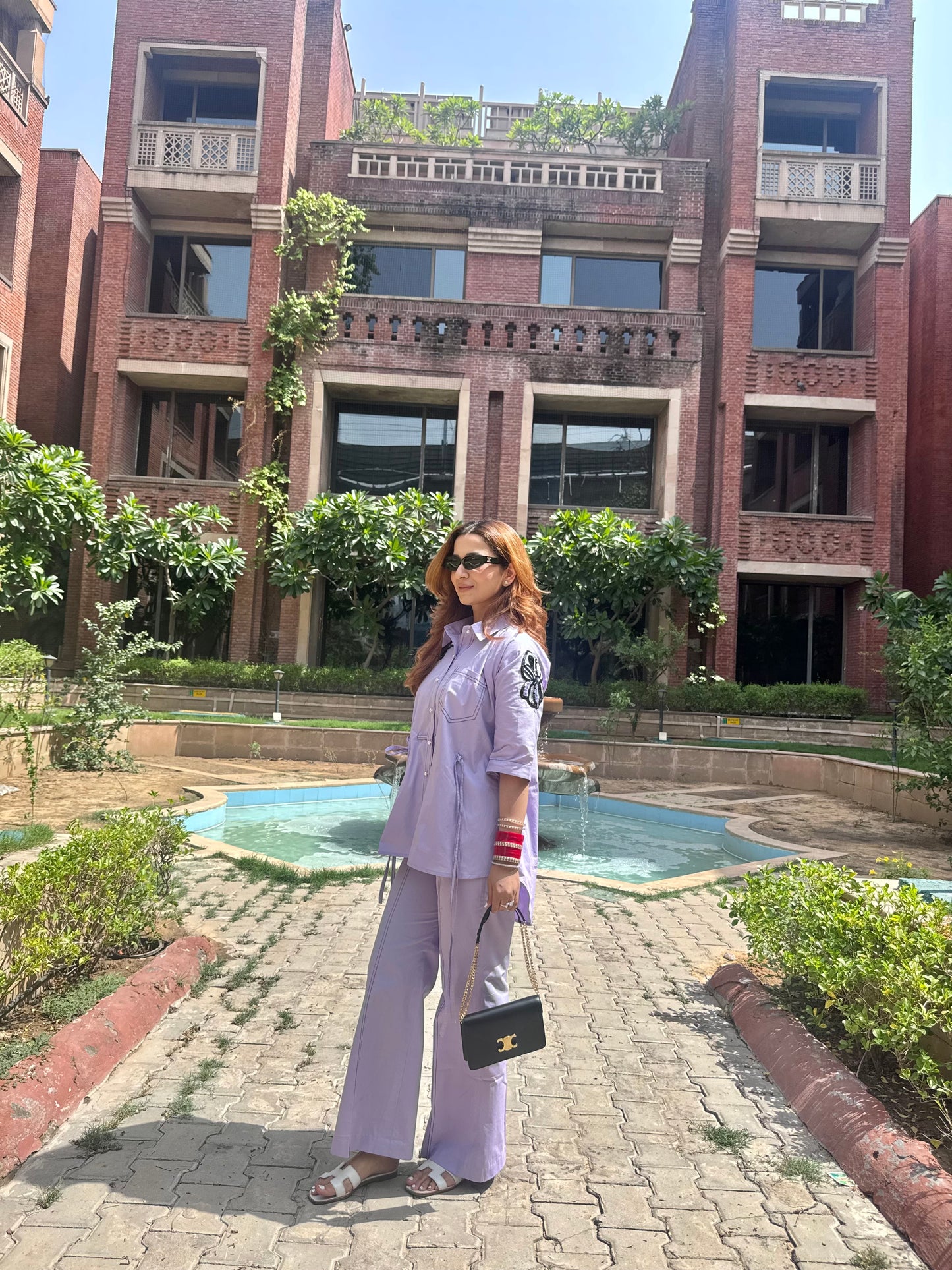 Lavender Embroidered Co-ord