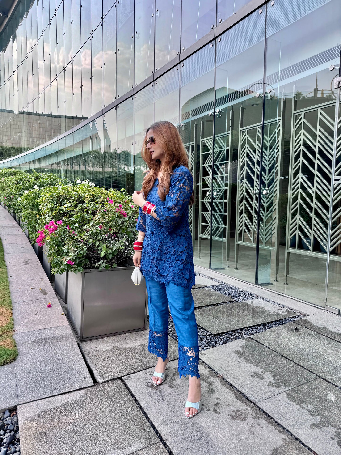 Anahat Co-ord Set Blue