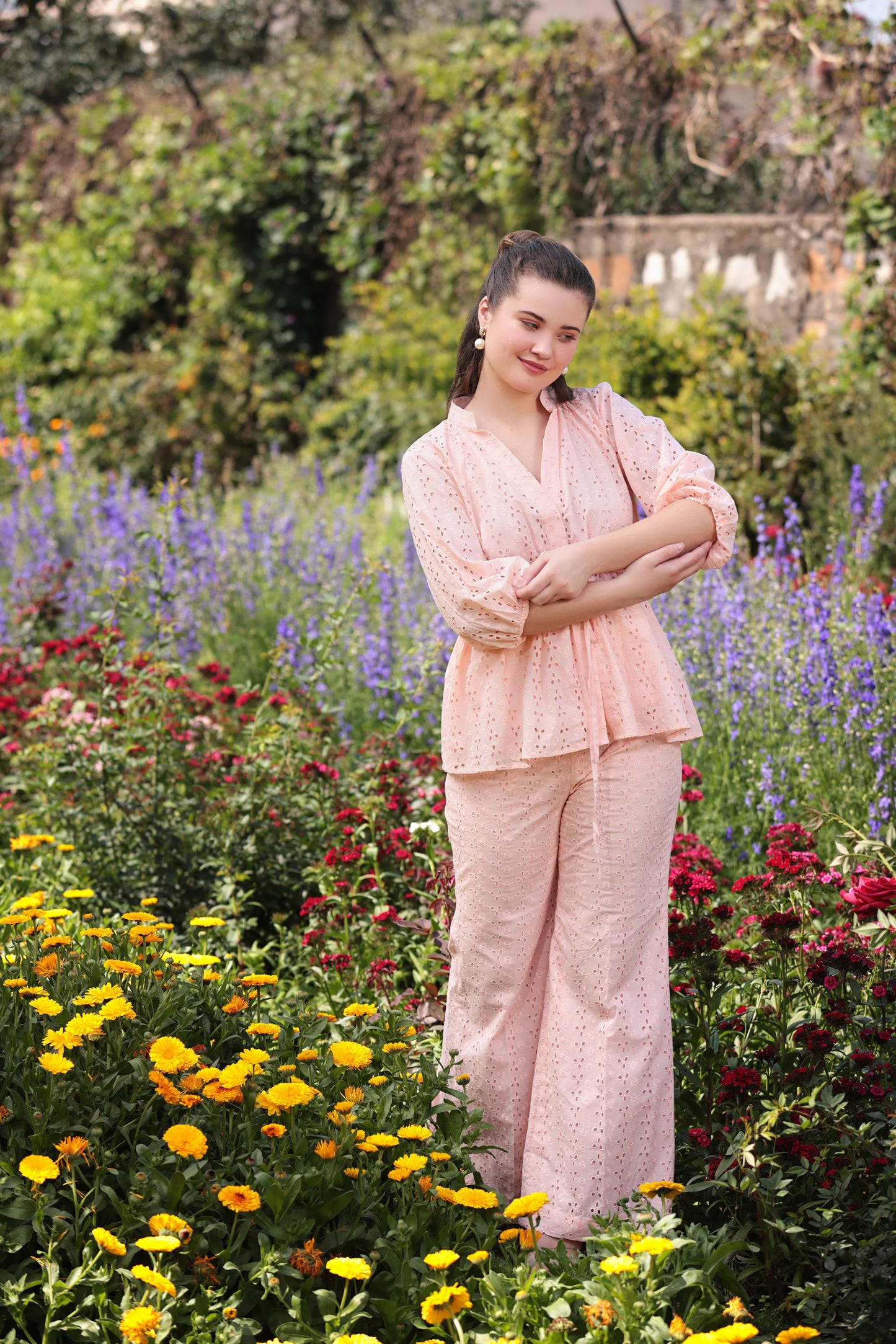 Peach Elegance Co-ord Set
