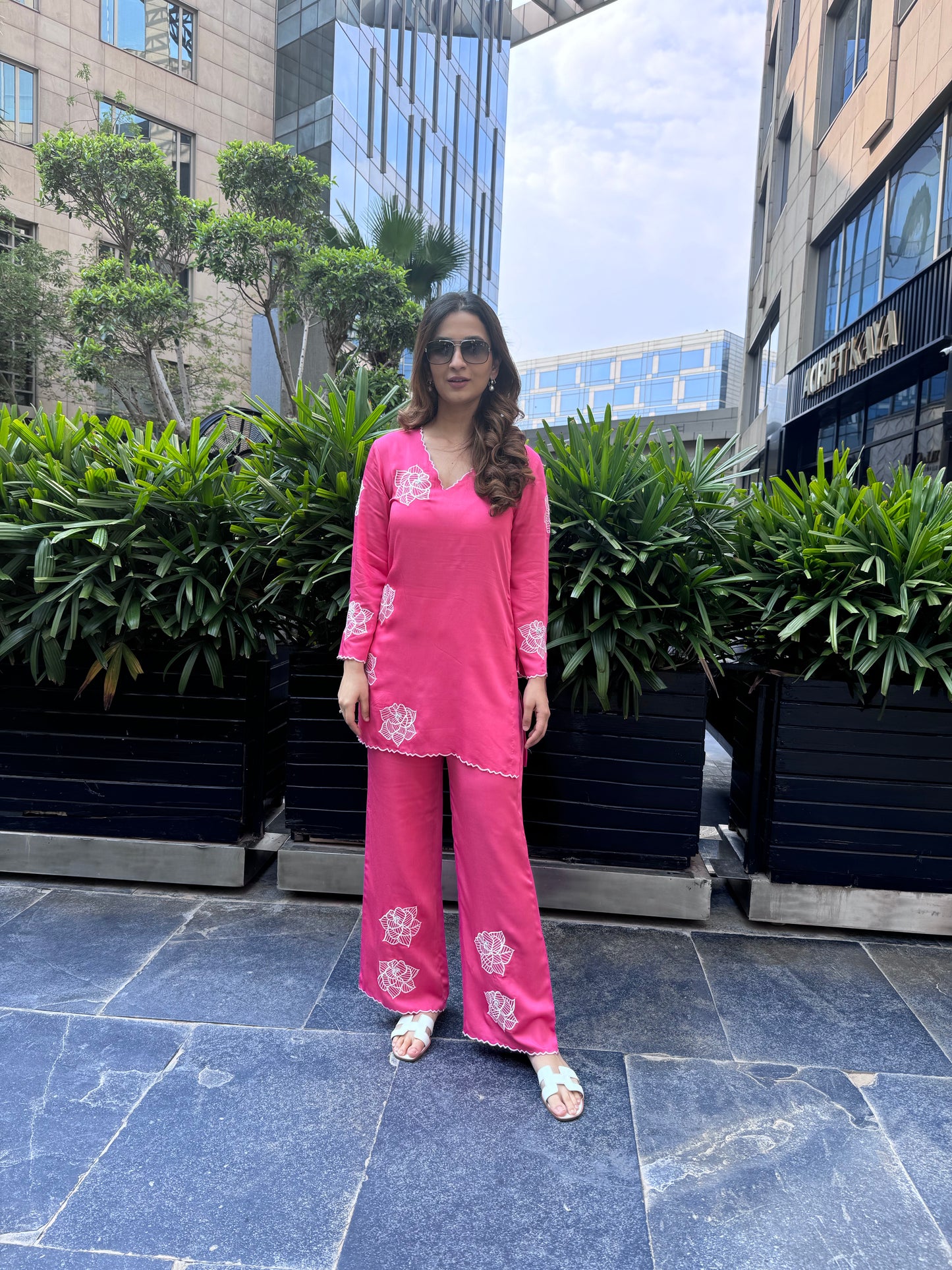 Rose Embroidered set