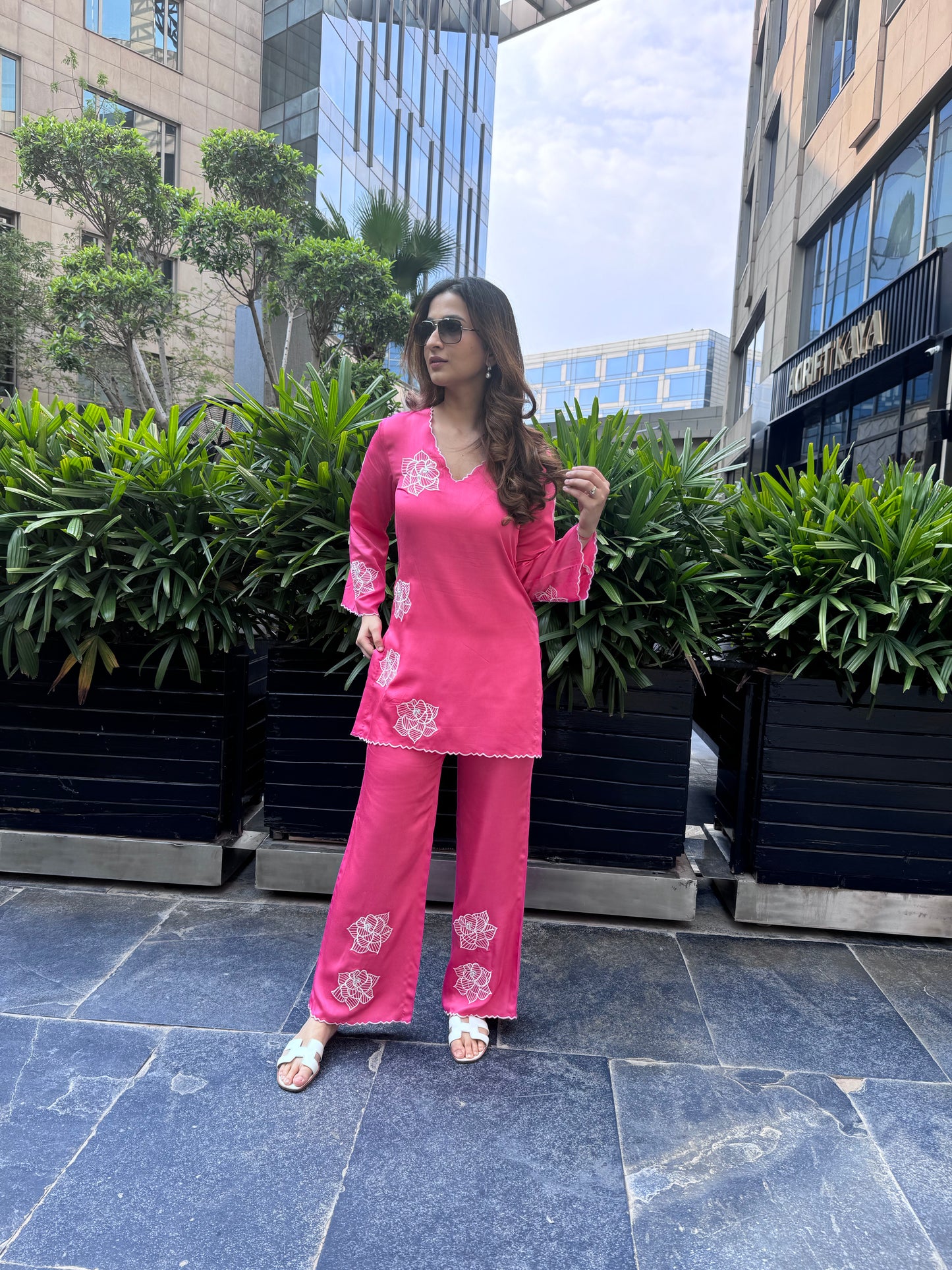 Rose Embroidered set