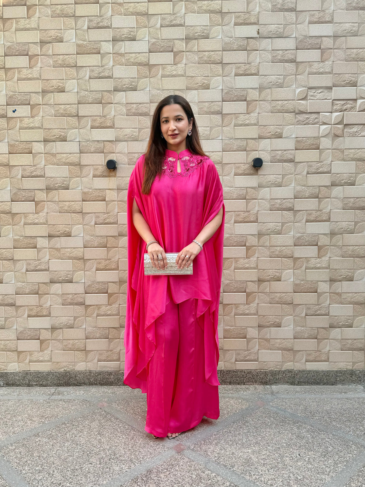 Hot Pink Indowestern Set