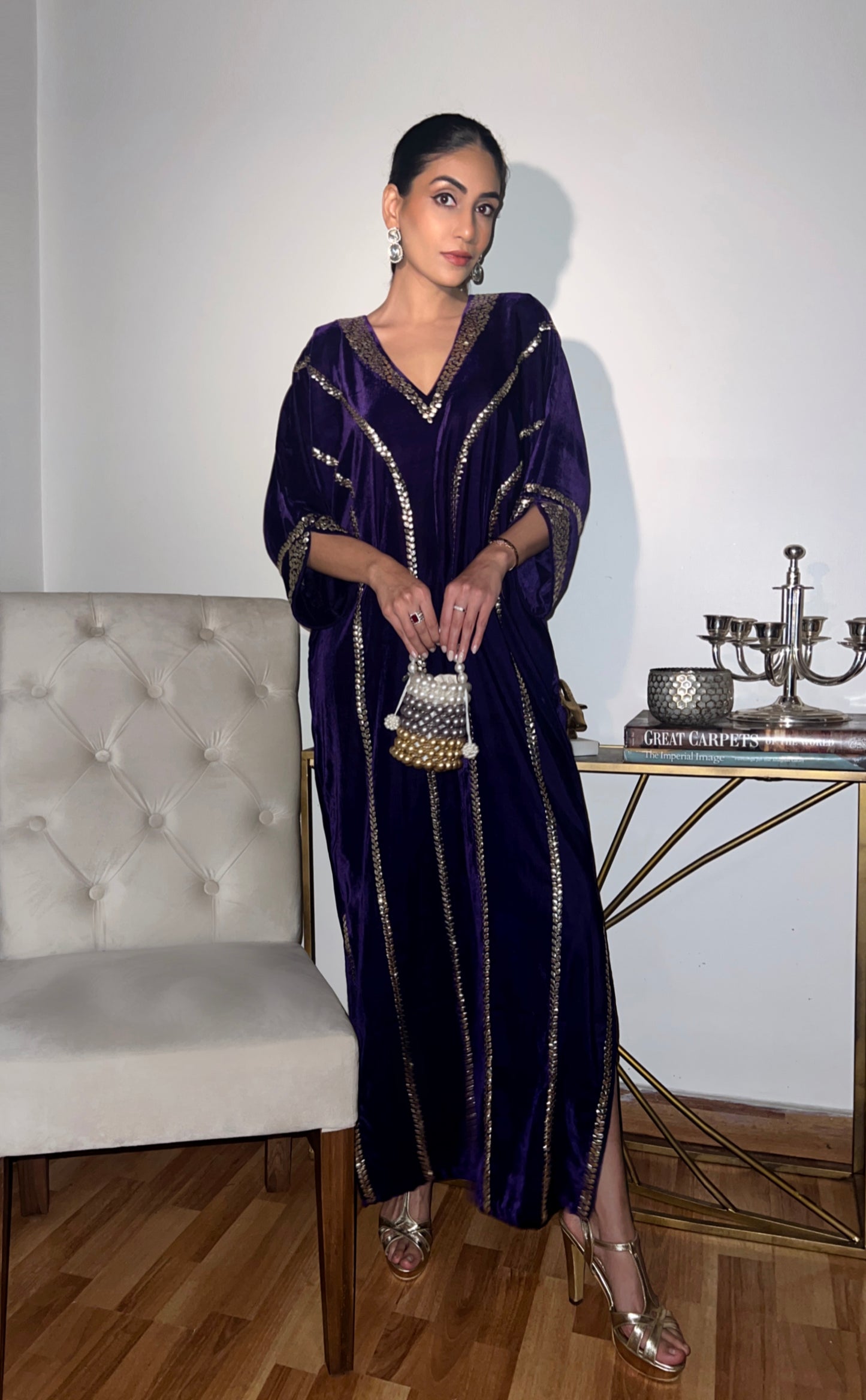 Afreen Kaftan (Purple)