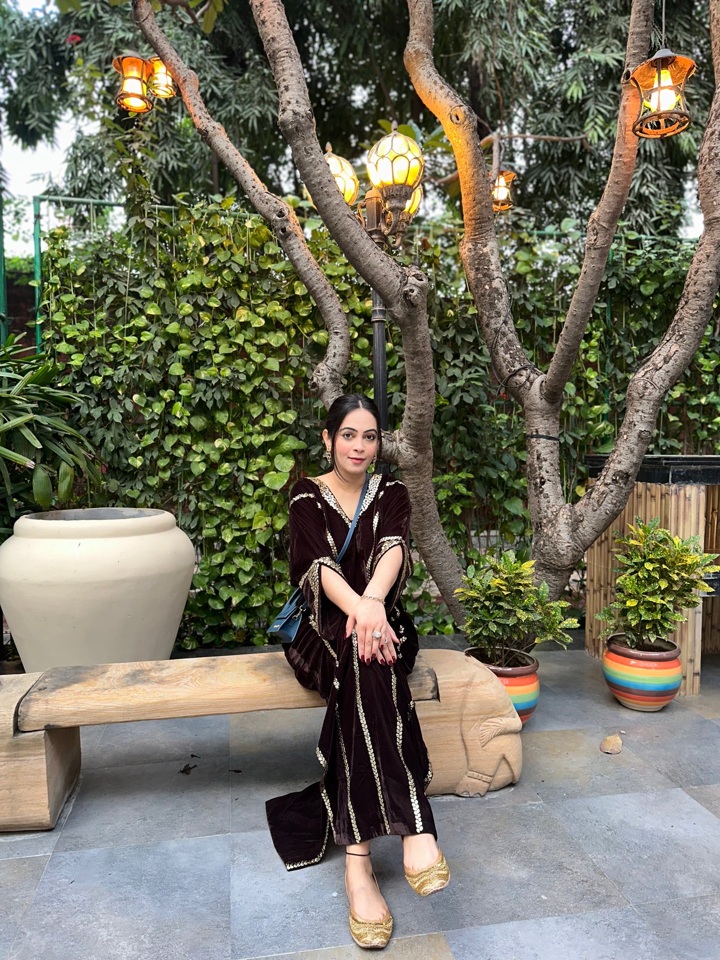 Afreen Kaftan (Brown)