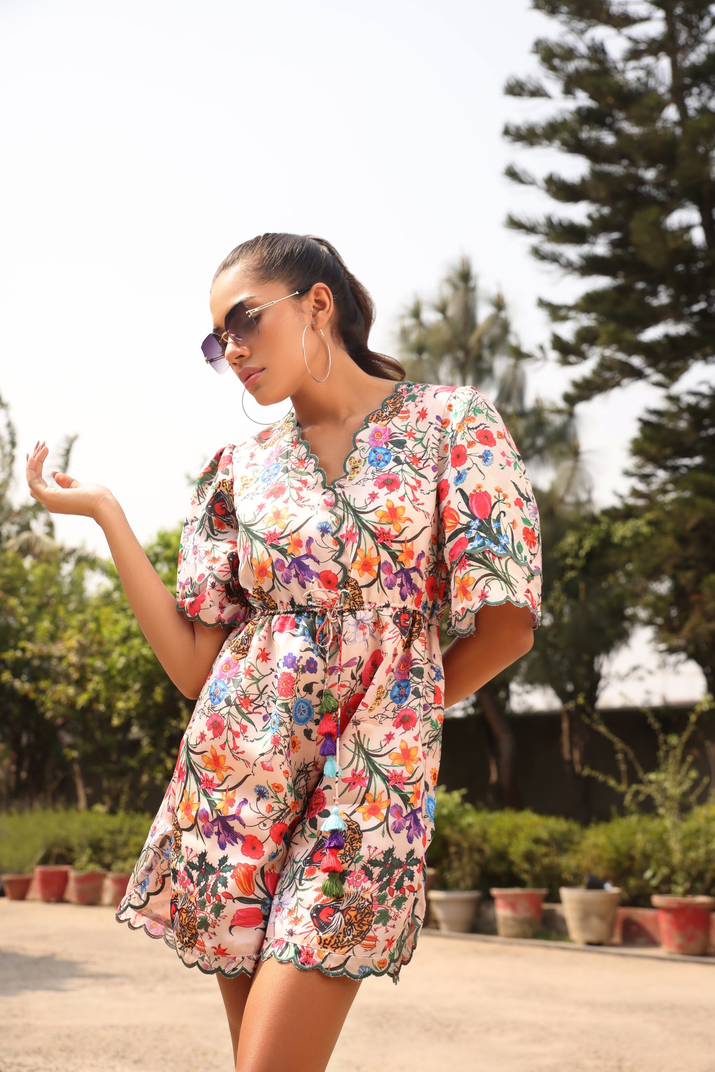 FLORAL ROMPER