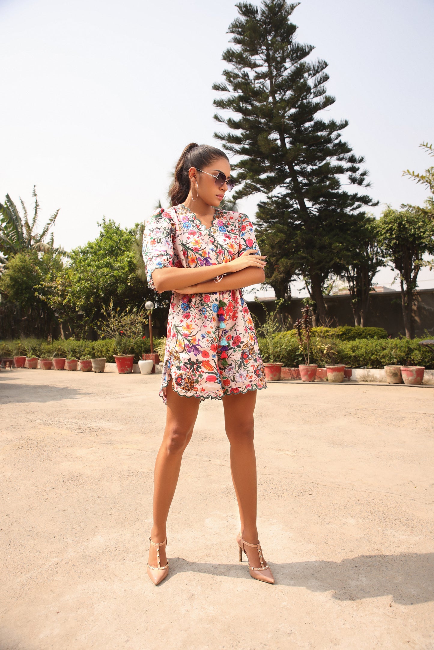 FLORAL ROMPER