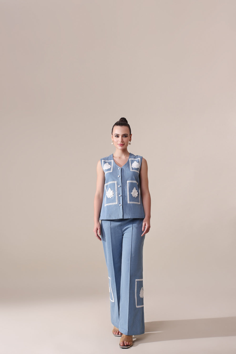 Grace Denim Set – Gauri Designer Apparels