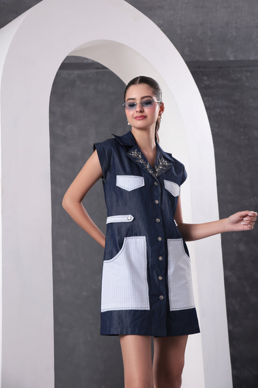 Indigo Muse Denim Shirt Dress