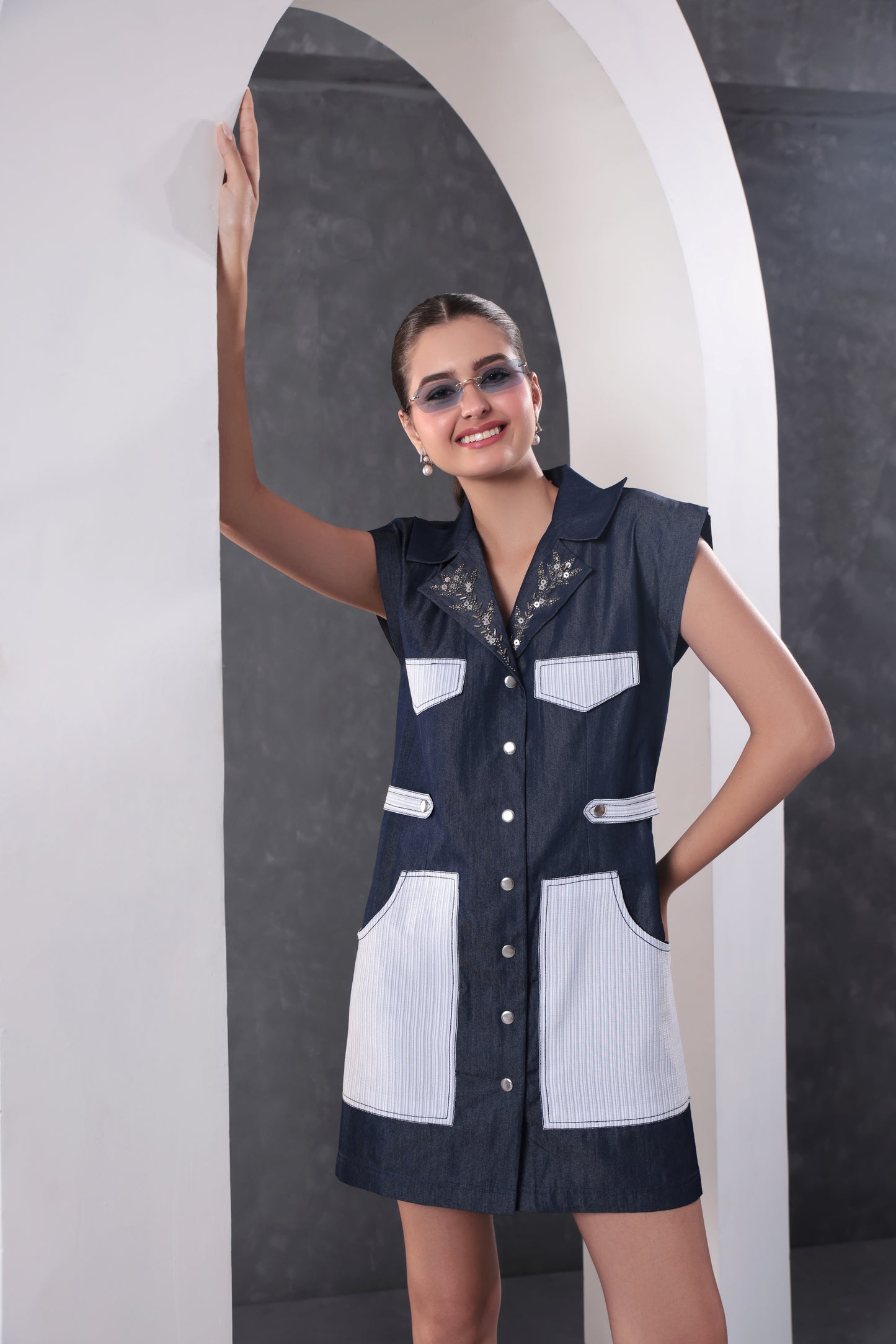 Indigo Muse Denim Shirt Dress
