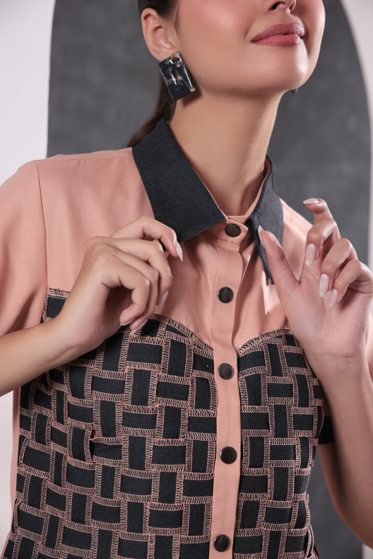 Rose Weave Fringe Top