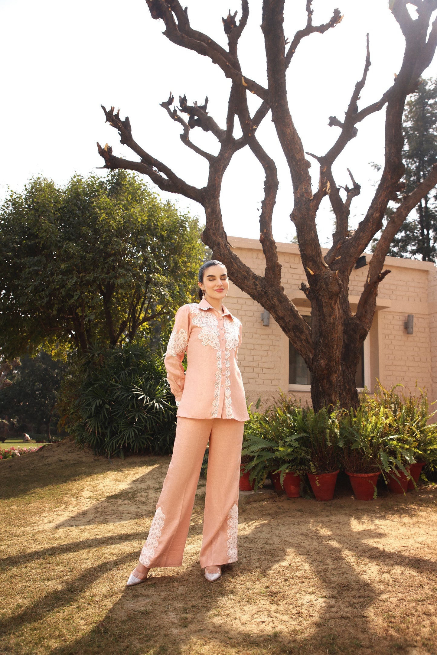 Peachy Lace Shirt