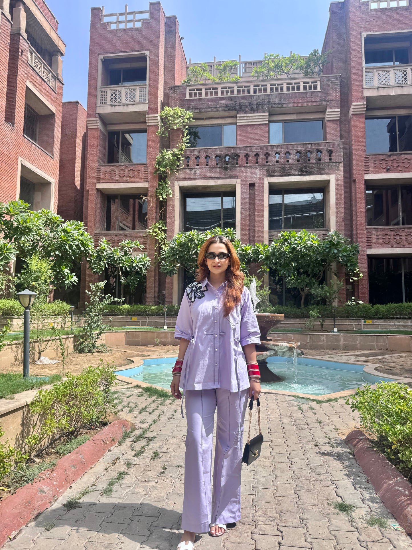 Lavender Embroidered Co-ord