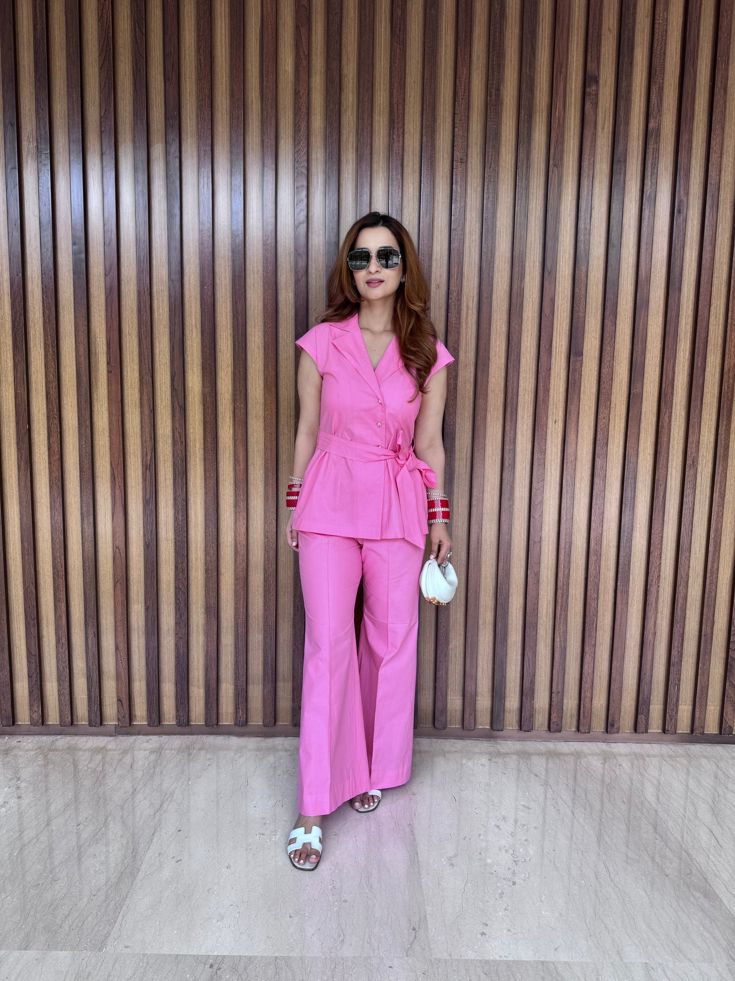 Hot Pink Elevated Co-ord Set