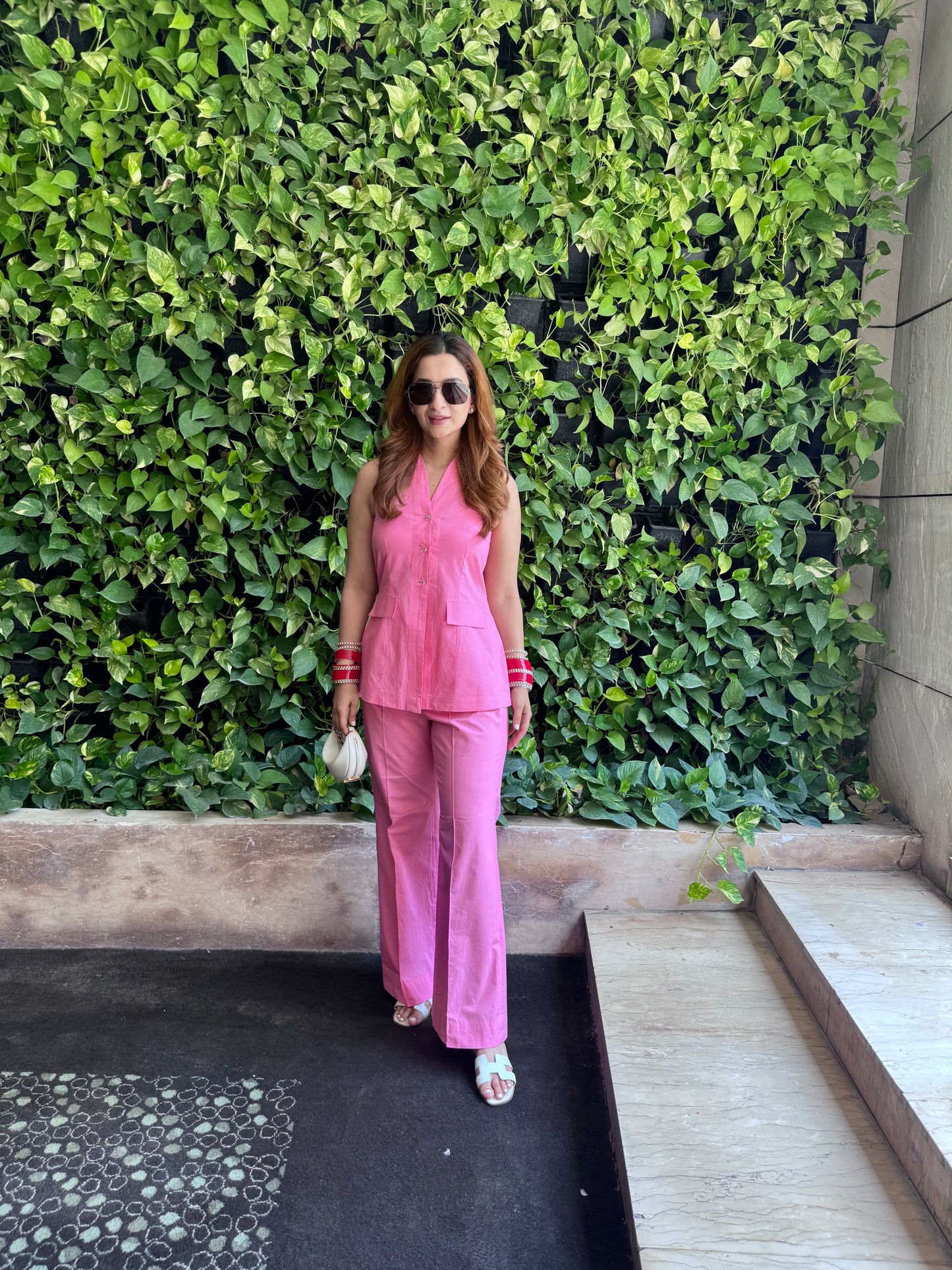 Hot Pink Halter Neck Co-ord