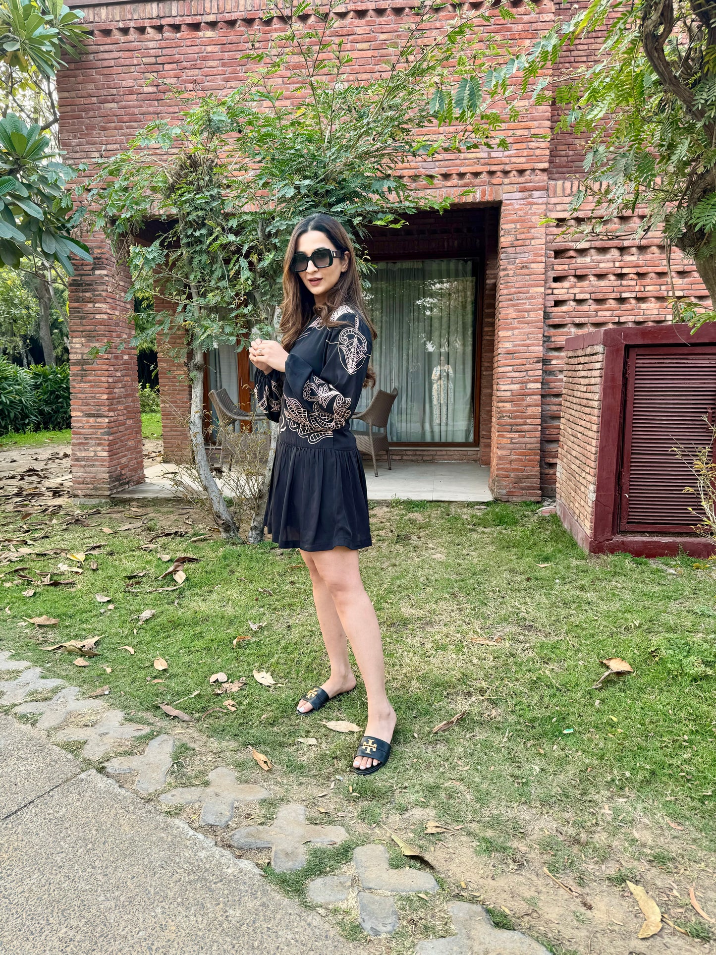 Ishita Suri in Noir Embroidered Dress