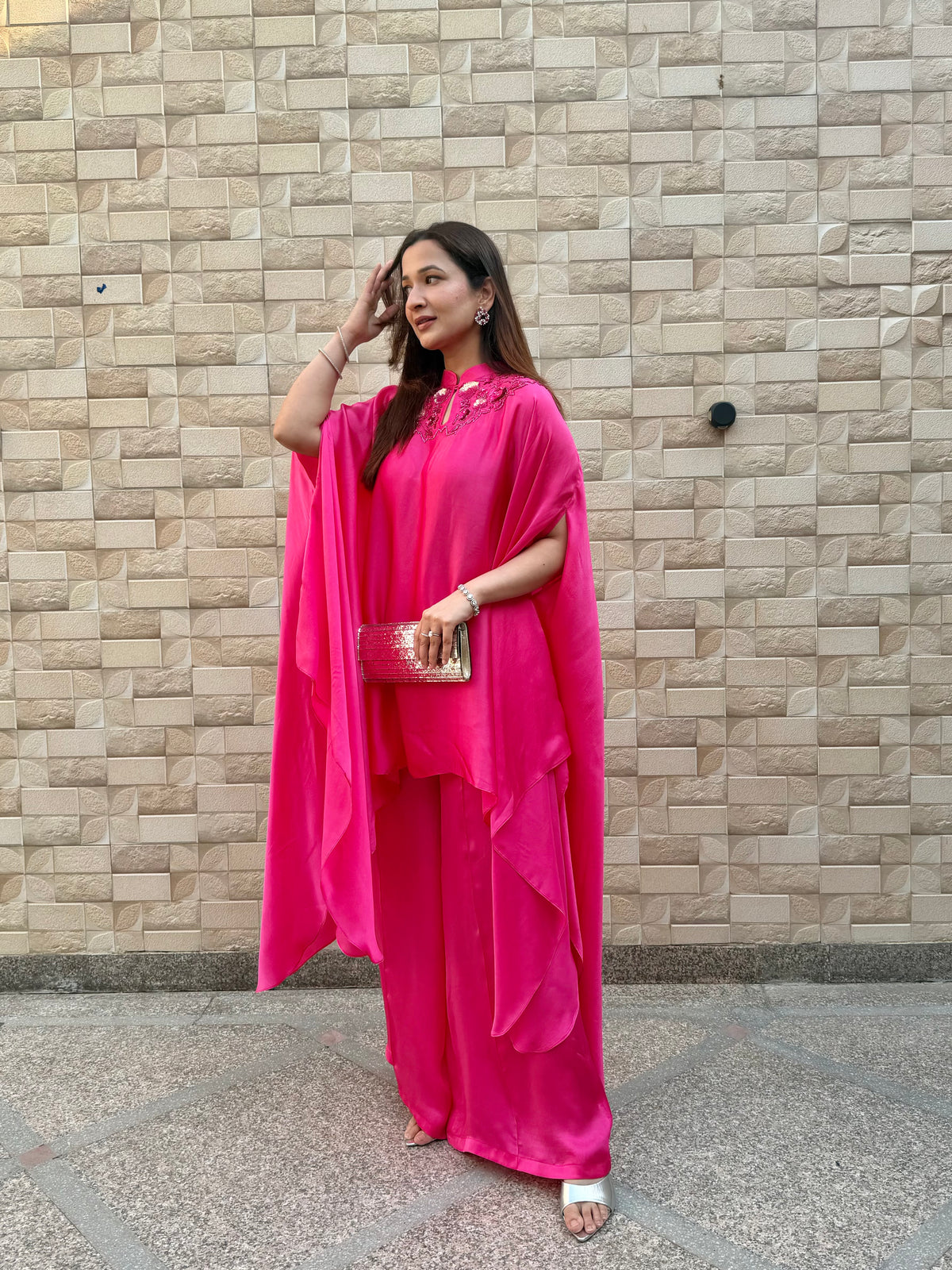 Hot Pink Indowestern Set