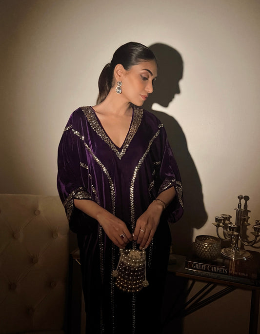 Afreen Kaftan (Purple)