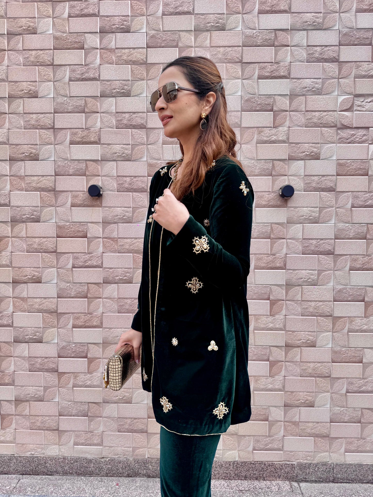 Araya Three Piece Set (Bottle Green)