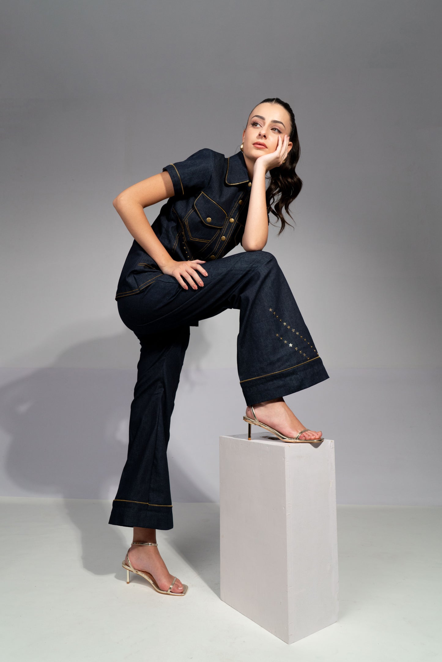 Starlight Denim Co-ord Pant
